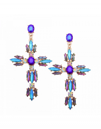  Exaggerated Rhinestone Earrings For Women #799699 $9.00 USD, Wholesale Fashion Earrings