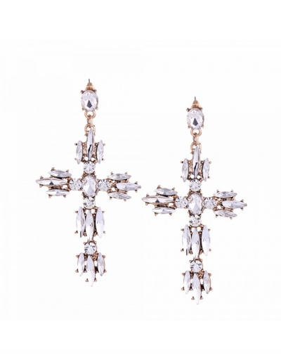 Replica  Exaggerated Rhinestone Earrings For Women #799699 $9.00 USD for Wholesale