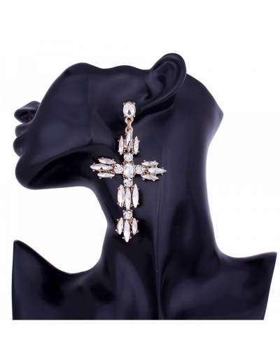 Replica  Exaggerated Rhinestone Earrings For Women #799699 $9.00 USD for Wholesale