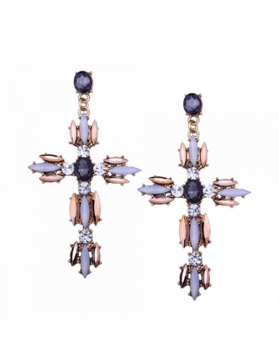 Replica  Exaggerated Rhinestone Earrings For Women #799699 $9.00 USD for Wholesale