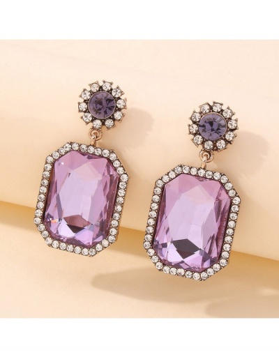 Replica Retro Fashion Rhinestone Earrings For Women #799701 $6.78 USD for Wholesale