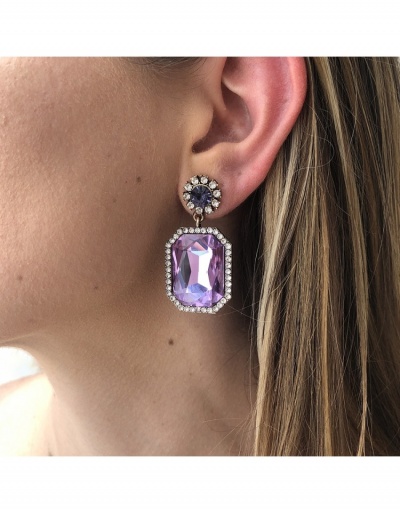 Replica Retro Fashion Rhinestone Earrings For Women #799701 $6.78 USD for Wholesale