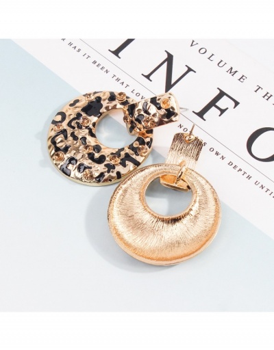 Replica  Simple Leopard Print Rhineston Women's Earrings #799705 $5.80 USD for Wholesale