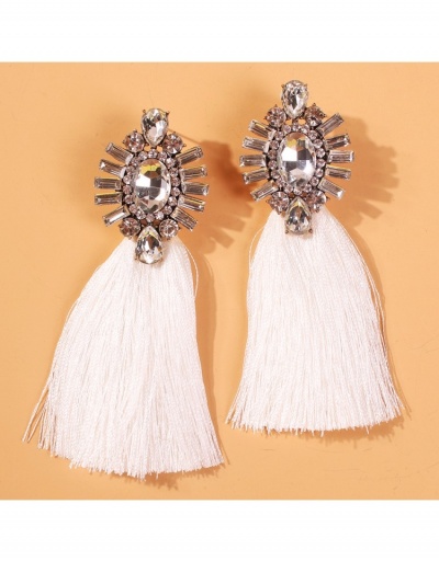  Rhinestone Tassels Earrings For Women #799710 $8.43 USD, Wholesale Fashion Earrings