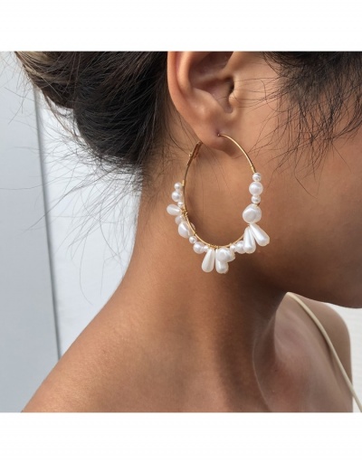  Fashion Faux Pearl Circle Earrings For Ladies #799712 $7.43 USD, Wholesale Fashion Earrings