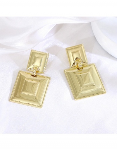  Metal Decor Geometric Pattern Pure Color Earrings #799714 $8.12 USD, Wholesale Fashion Earrings