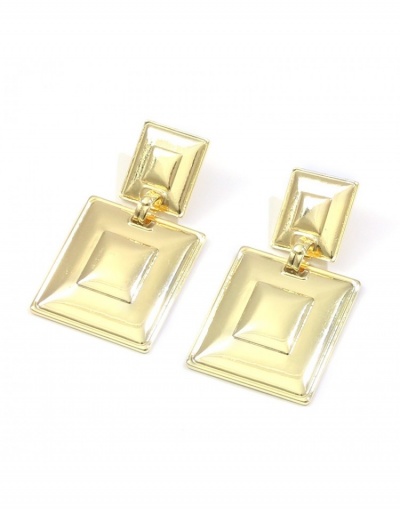 Replica  Metal Decor Geometric Pattern Pure Color Earrings #799714 $8.12 USD for Wholesale