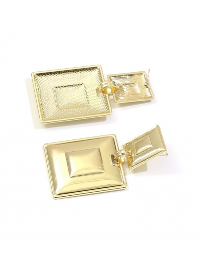 Replica  Metal Decor Geometric Pattern Pure Color Earrings #799714 $8.12 USD for Wholesale