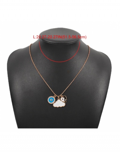 Replica  Personalized Cloud Design Pendant Necklace For Women #799715 $7.12 USD for Wholesale