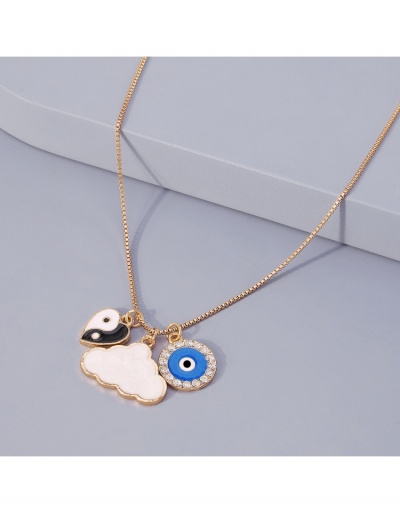 Replica  Personalized Cloud Design Pendant Necklace For Women #799715 $7.12 USD for Wholesale