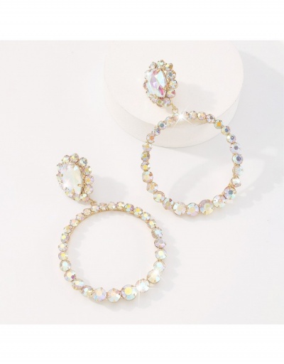 Replica  Exaggerated Fashion Rhinestone Earrings For Ladies #799716 $10.43 USD for Wholesale