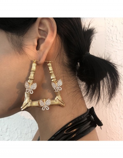 Chic Exaggerated Butterfly Rhinestone Earrings #799718 $9.10 USD, Wholesale Fashion Earrings