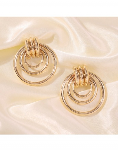 Replica Fashion Golden Multi-layer Earrings For Ladies #799723 $6.83 USD for Wholesale