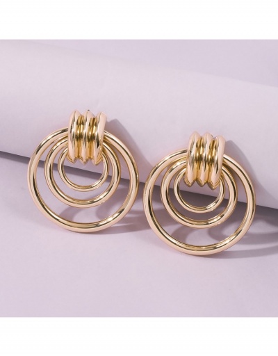 Replica Fashion Golden Multi-layer Earrings For Ladies #799723 $6.83 USD for Wholesale