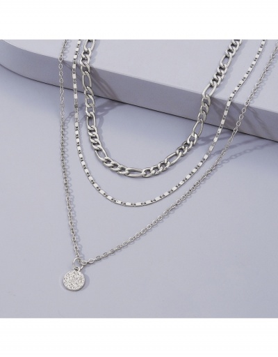 Replica Geometric Hollow Out Pendant Layered Necklace #799724 $7.98 USD for Wholesale