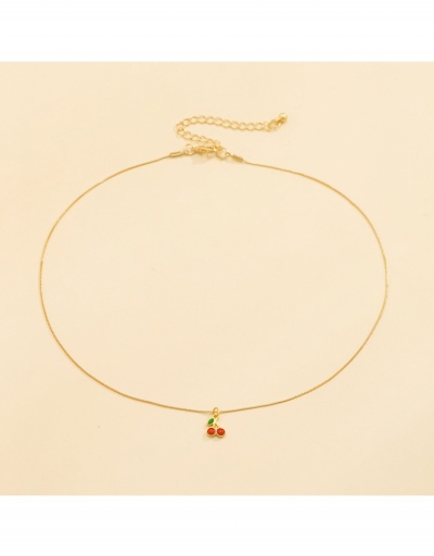 Replica  Fashion Casual Cherry Pendant Necklace #799733 $5.72 USD for Wholesale