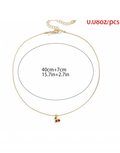 Replica  Fashion Casual Cherry Pendant Necklace #799733 $5.72 USD for Wholesale