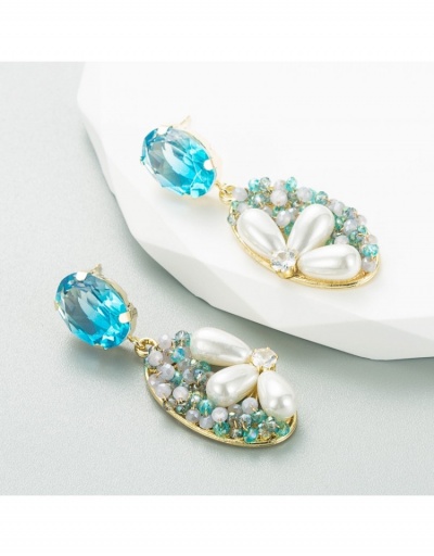 Korean Style Faux Pearl  Rhinestone Ladies Pendant Earrings #799737 $17.35 USD, Wholesale Fashion Earrings