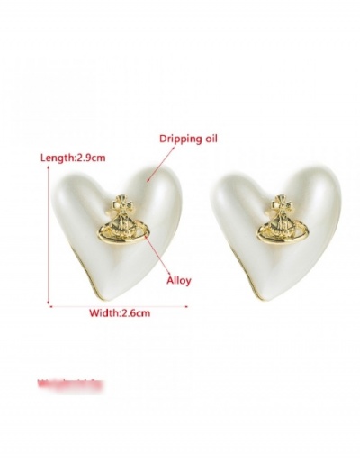 Replica Retro Style Heart Faux Pearl  Ladies Earrings #799739 $8.35 USD for Wholesale