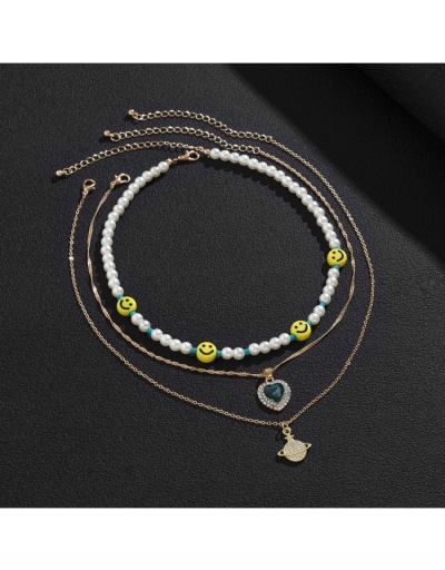 Replica  Fashion Pearl Micro-inlaid Pendant Necklace #799740 $8.12 USD for Wholesale