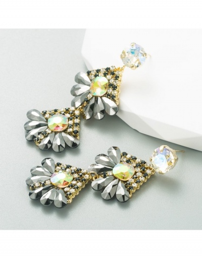 Replica  Exaggerated New Flower Rhinestone Ladies  Pendant Earrings #799743 $18.98 USD for Wholesale