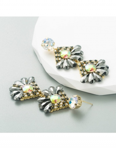 Replica  Exaggerated New Flower Rhinestone Ladies  Pendant Earrings #799743 $18.98 USD for Wholesale