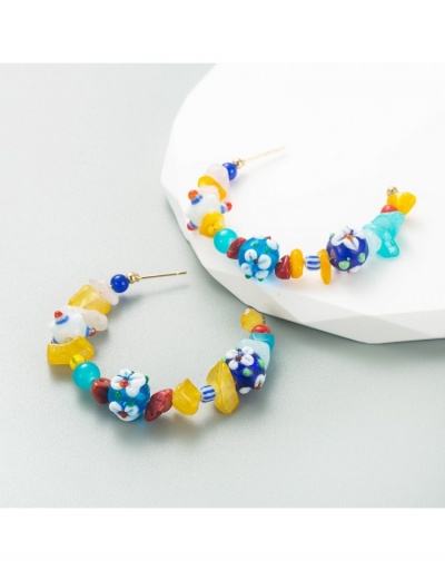 Replica  Bohemian Multicolored Fashion Temperament Versatile Earrings #799747 $8.95 USD for Wholesale