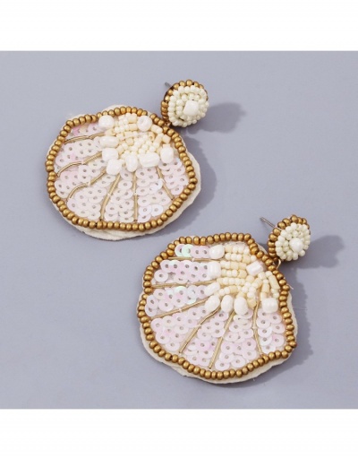  Personalized Beaded Shell Design Earrings #799750 $10.92 USD, Wholesale Fashion Earrings