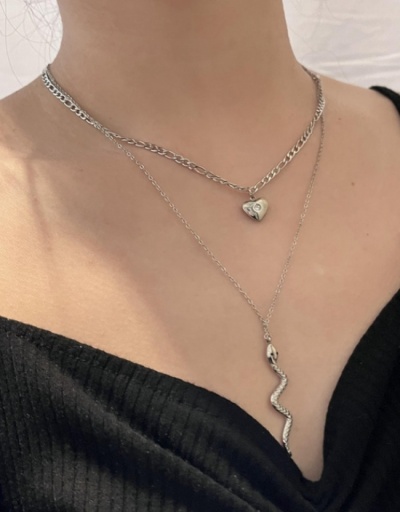 Replica Female Non-Fading Snake Pendant Collarbone Chain  #799752 $15.15 USD for Wholesale