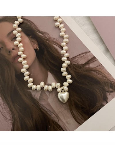  Heart Faux Pearl Women Necklace #799753 $17.30 USD, Wholesale Fashion Necklaces