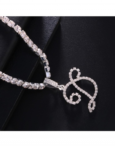 Replica Fashion Rhinestone Letter Women's Necklace #799756 $12.69 USD for Wholesale