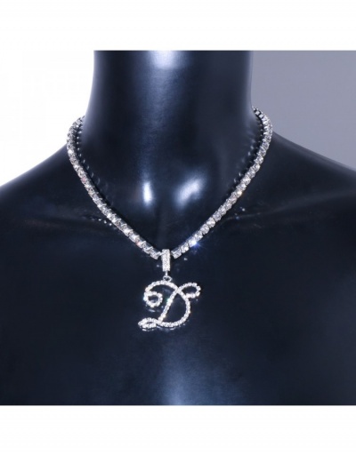 Replica Fashion Rhinestone Letter Women's Necklace #799756 $12.69 USD for Wholesale