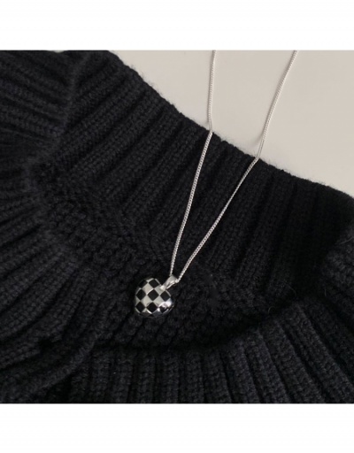 Replica  Fashion Heart Plaid Women's Necklace #799759 $5.94 USD for Wholesale