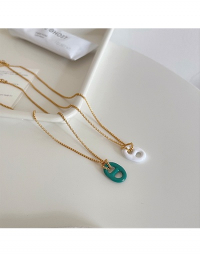 Replica  Cute Pure Color Simple Women Necklace #799761 $7.28 USD for Wholesale