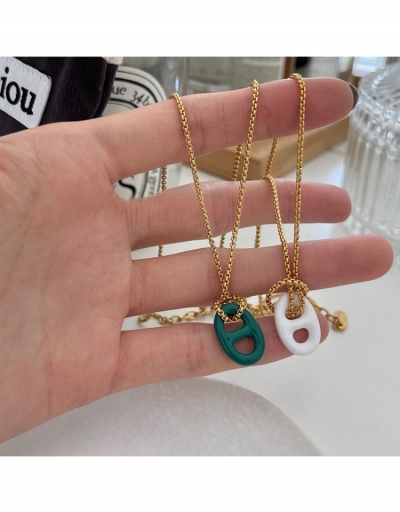 Replica  Cute Pure Color Simple Women Necklace #799761 $7.28 USD for Wholesale