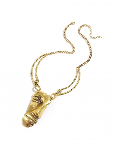 Replica Noble Fashion Hollow Out Solid Color Women's Necklace #799766 $6.90 USD for Wholesale