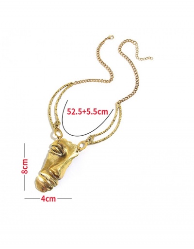 Replica Noble Fashion Hollow Out Solid Color Women's Necklace #799766 $6.90 USD for Wholesale