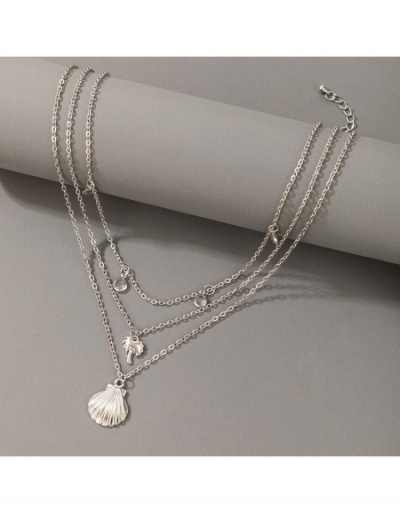 Replica  Sexy Simple Shell Three-layer Necklace For Girls #799785 $6.08 USD for Wholesale