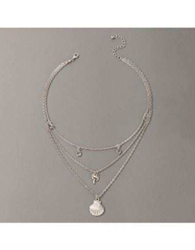 Replica  Sexy Simple Shell Three-layer Necklace For Girls #799785 $6.08 USD for Wholesale