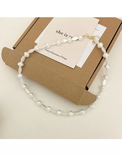  French Faux Pearl Bead Women's Clavicle Necklace #799790 $10.33 USD, Wholesale Fashion Necklaces