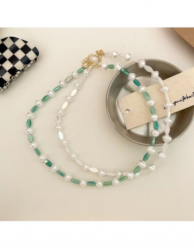 Replica  French Faux Pearl Bead Women's Clavicle Necklace #799790 $10.33 USD for Wholesale