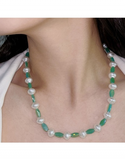 Replica  French Faux Pearl Bead Women's Clavicle Necklace #799790 $10.33 USD for Wholesale