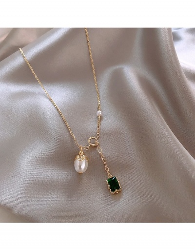  Elegant Metal Decor Faux Pearl Collarbone Women's Necklace #799793 $6.10 USD, Wholesale Fashion Necklaces