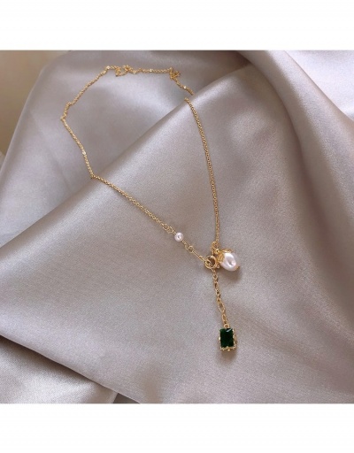 Replica  Elegant Metal Decor Faux Pearl Collarbone Women's Necklace #799793 $6.10 USD for Wholesale