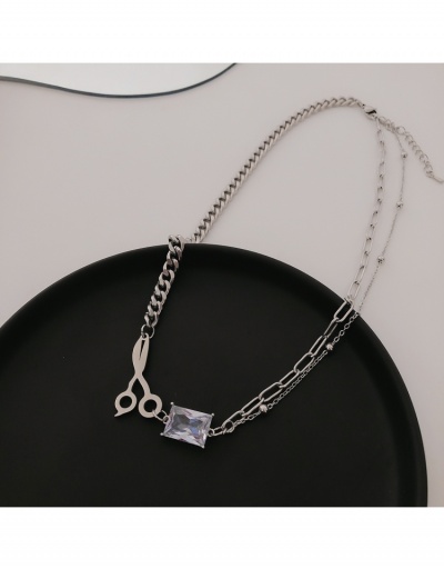  Crystal Metal Decor Hip-Hop Style Necklace #799799 $6.38 USD, Wholesale Fashion Necklaces