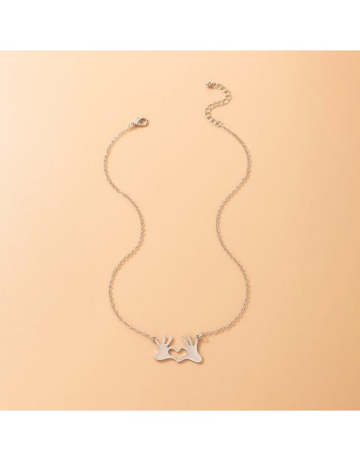 Replica Alloy Simple Design Gesture Pattern Necklace For Ladies #799805 $4.62 USD for Wholesale