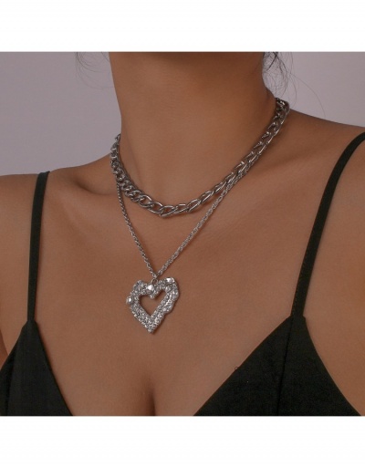 Replica  Luxury Personalized Metal Decor Rhinestone Women's Necklace #799806 $8.63 USD for Wholesale