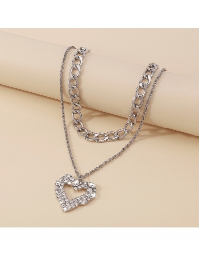 Replica  Luxury Personalized Metal Decor Rhinestone Women's Necklace #799806 $8.63 USD for Wholesale