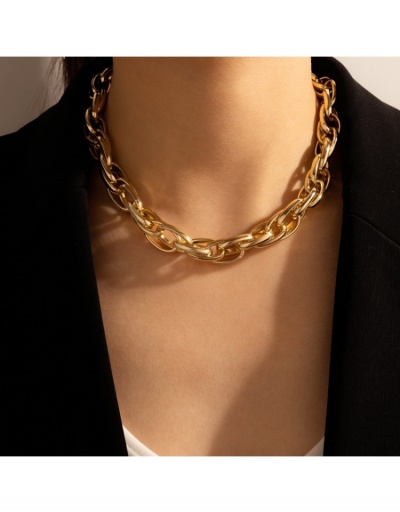  European Hip Hop Metal Decor Geometric Necklace #799810 $5.54 USD, Wholesale Fashion Necklaces