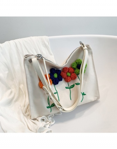 Replica  2022 New Flower Decor Canvas Tote Bag  #799811 $23.07 USD for Wholesale